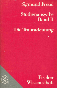 (Sigmund Freud Studienausgabe 2) Sigmund Freud - Die Traumdeutung (1900)-Fischer (1982)