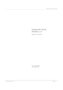 Manual de Inspecci&oacute;n Visual: Niveles I y II