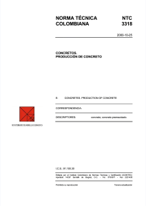 NTC 3318 - Producción de Concreto