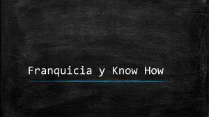 Franquicia y Know How