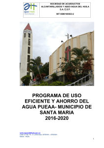 PUEAA SANTA MARIA 2016 - 2020