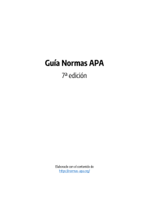 Guía Normas APA 7ª Edición