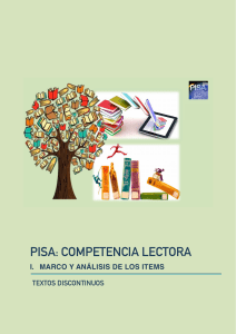 PISA  COMPETENCIA LECTORA. I. -  Textos discontinuos