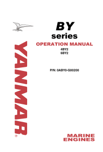 Yanmar BY Series Marine Engine Operation Manual