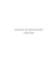 Manual Instalacion EPAD-INK