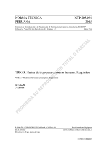 NTP 205-064-2015 Harina de trigo