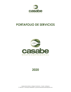 PORTAFOLIO DE SERVICIOS GRUPO EMPRESARIAL CASABE SAS OK 2020