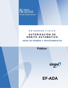 Estandar ADA (Autorización de Débito Automático)