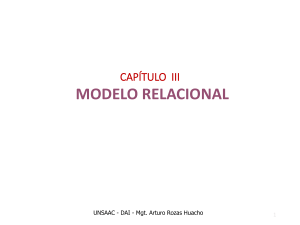 Cap. III - Modelo Relacional