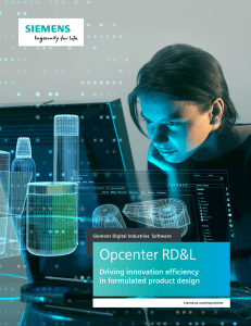 Siemens SW Opcenter RD and L Brochure