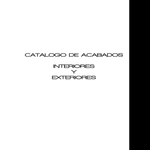 CATALOGO DE ACABADOS