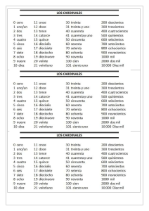 Numerais em espanhol