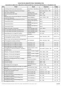 FACULTAD DE ARQUITECTURA E INGENIERIA CI