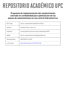 Mantenimiento Centrado en Confiabilidad en Centrales Hidroeléctricas