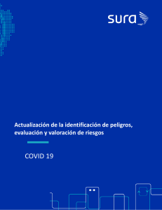 ACTUALIZACIÓN DE LA IDENTIFICACIÓN DE PELIGROS, EVALUACIÓN Y VALORACIÓN DE RIESGOS POR COVID-19