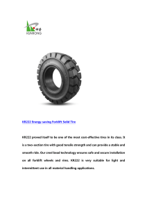 KR222 Energy-saving Forklift Solid Tire