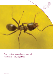 Pest control procedures manual ANTS