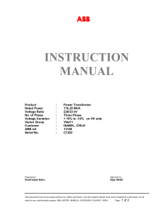 2XYN460022C1222 Instruction & Manual