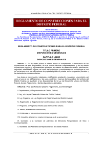 Reglamento de Construcciones para el Distrito Federal