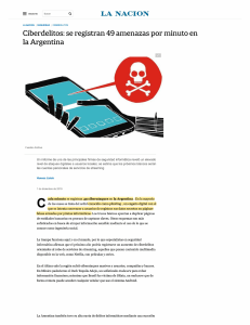 Ciberdelitos se registran 49 amenazas por minuto en la Argentina