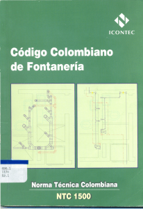 NTC1500 2004 Código Colombiano de Fontaneria