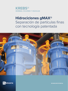 Catalogo KREBS gMAX hydrocyclones brochure Espanol