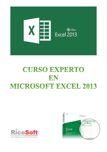 CURSO EXPERTO MICROSOFT EXCEL 2013