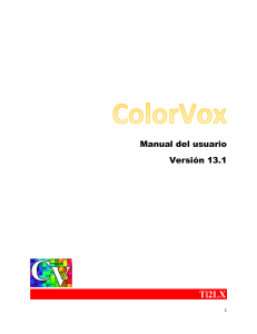 ColorVox Manual del usuario