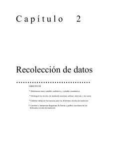 CAPITULO 2 RECOLECCIÓN DE DATOS