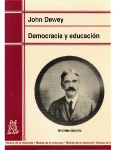Democracia y Educacion John Dewey