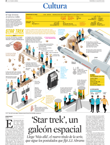 Star Trek, un galeon espacial (La Vanguardia 19-08-2016)