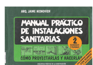 Manual de Instalaciones Sanitarias Tomo II - Jaime Nisnovich