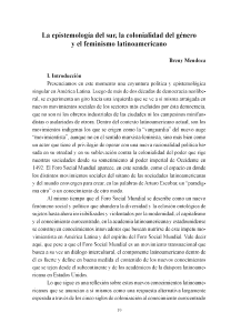 Breny Mendoza La epistemologia del sur l-2010