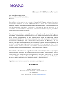 Invitación a Gobiernos Municipales - Santa Catarina