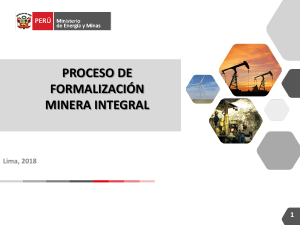 PPT1 2 Proceso de Formalizacion Minero Integral
