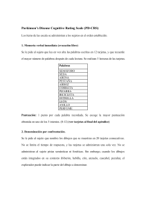 Parkinson s Disease Cognitive Rating Scale (PD-CRS)