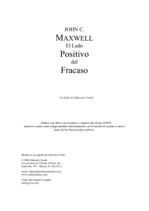 John C Maxwell - El Lado Positivo del Fracaso