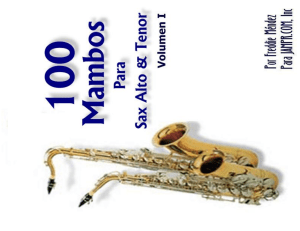 100 mambos sax alto tenor merengue