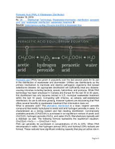 Peracetic Acid