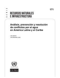 Analisis prevencion y resolucion de conflictos por el agua en America Latina