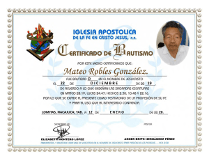 certificado de bautismo digital