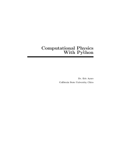 Computational-Physics-with-Python