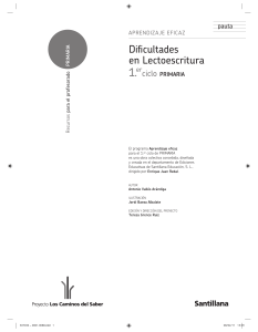 dificultades lectoescritura pauta