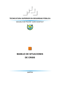 MANUAL DE MANEJO DE SITUACIONES DE CRISIS. Programa