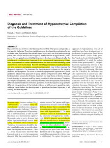 2017 JASN Diagnosis and Treatment of Hyponatremia  Compilation of the Guidelines (1)
