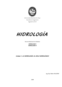 LA HIDROLOGIA 1 1