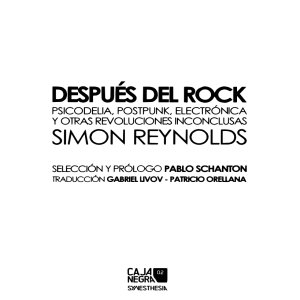 Reynolds Simon - Despues Del Rock