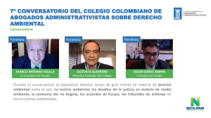7º Conversatorio sobre Derecho Ambiental del Colegio Colombiano de Abogados Administrativistas