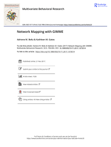 Network Mapping GIMME, Beltz 2017 