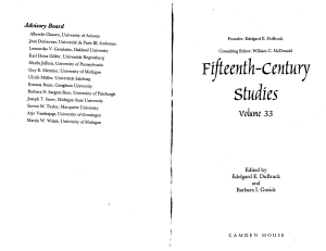 Nudus Nudum Christum Fiftehth Century Studies Excerpt